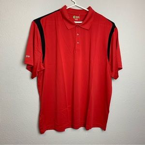 Izod Performance Golf Polo Short Sleeve 3 Button Placket 3XL